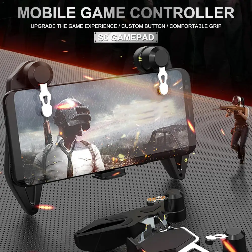 New High-quality Mobile Game Controller Mobile Gaming Trigger For PUBG Rules Of Survival Gaming Gri