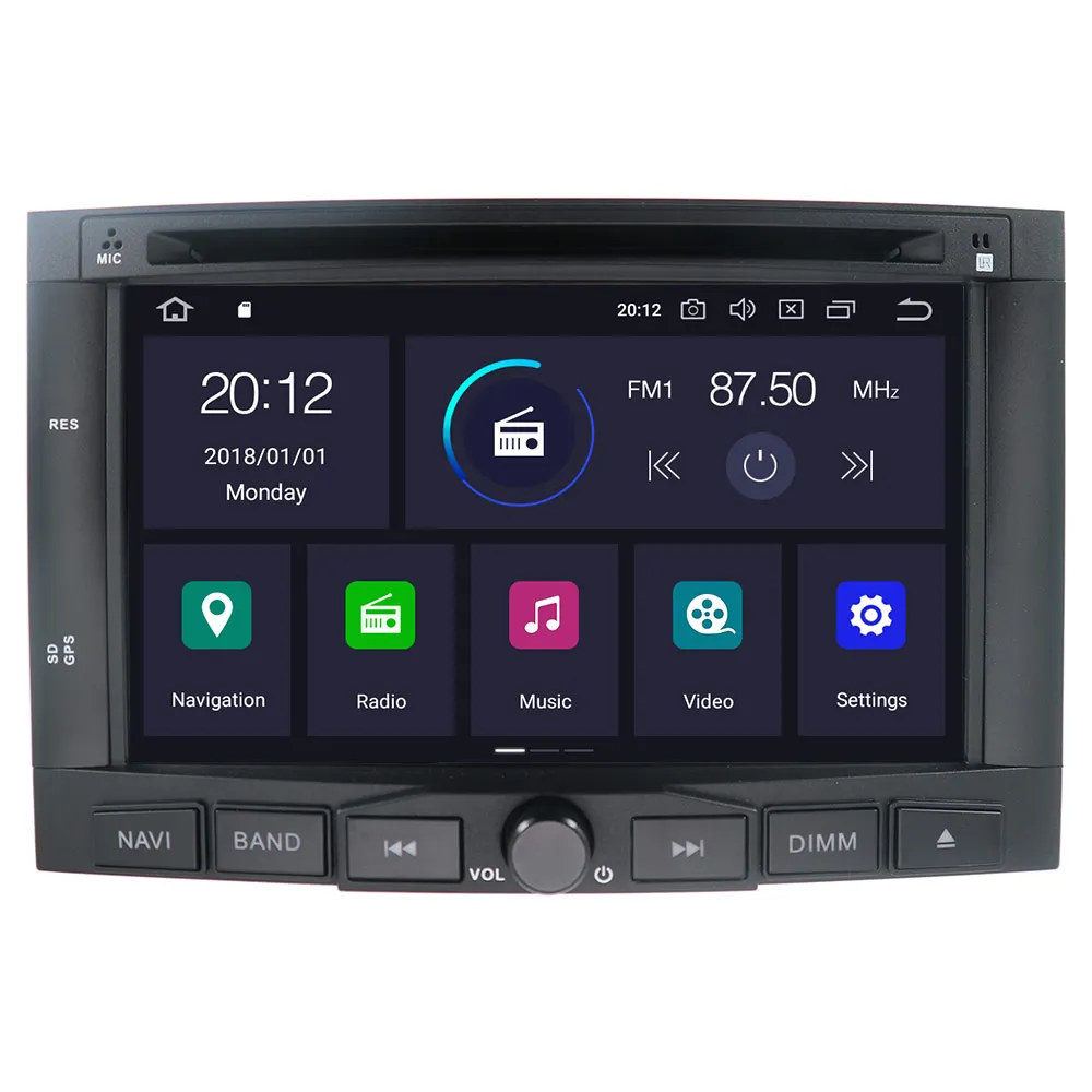 Best Android 9 8 core 4+46 GB with DSP For PEUGEOT 3008 5008 For Partner Citroen Berlingo GPS Navi Radio car multimedia DVD player 1