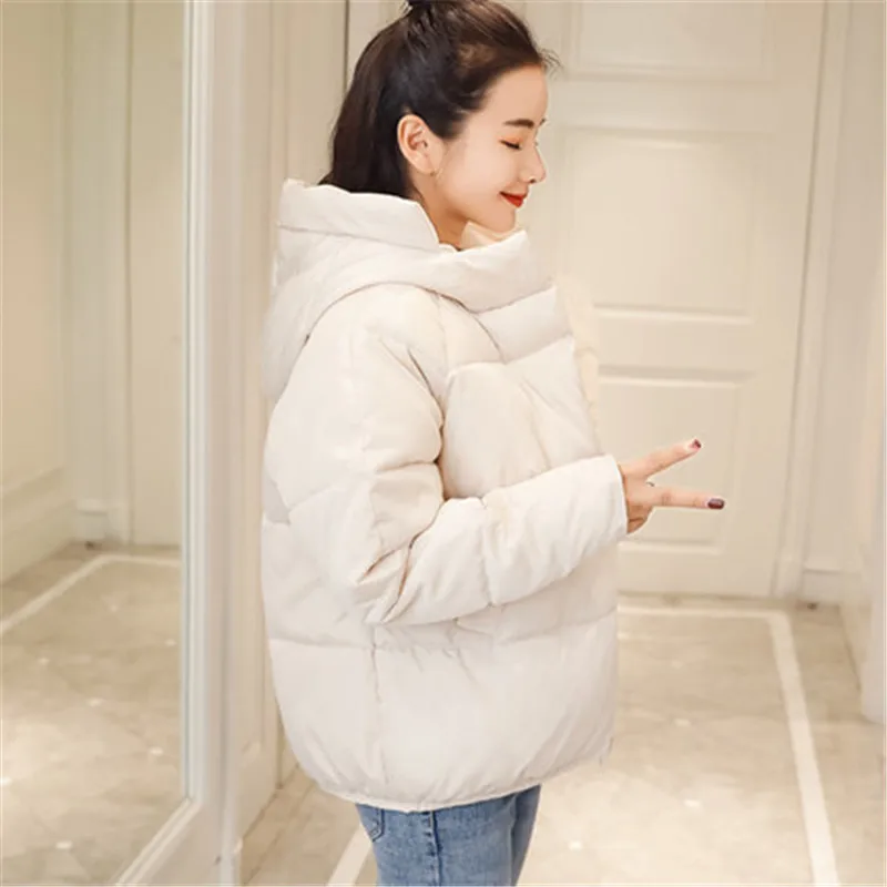nueva chaqueta de invierno para Niza, Chaqueta corta de algodón para mujer, chaqueta de moda, ropa casual de algodón corto - Цвет: 4