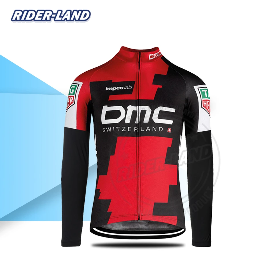 

Men Long Sleeve Jersey Bmcing Custom Cycling Tops MTB Cycle Clothing Autumn Spring Pro Team Road Bike Shirt Breathable Quick Dry