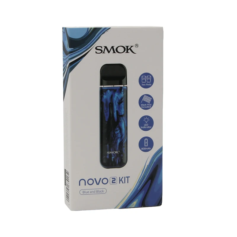 Smok Novo 2 vape pod Комплект 6-25 Вт 800 мАч батарея сетка 2 мл картридж Pod стартовый комплект 1.0ohm DC MTL электронная сигарета