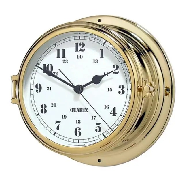 clock Морской Латунь чехол навигации иллюминатор из нержавеющей стали настенных часов парусный спорт деталей - Цвет: clock