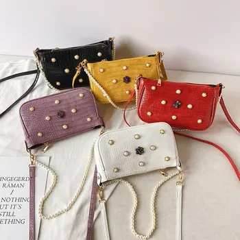 

Retro Hobo Bags For Women Crossbody Bag Pearl Leather Vintage Underarm Shoulder bag Women Purse And Handbag Trendy Female Bolsos