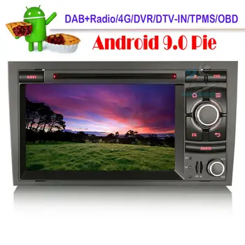 

7"Android 9.0 Car Multimedia DVD Radio Player Stereo DAB+WIFI Head Unit GPS SAT NAV Bluetooth for AUDI A4 S4 RS4 B9 B7 SEAT EXEO