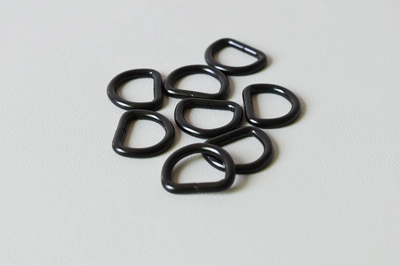 200Pcs/Lot 3/4Inch(20mm) Heavy Duty Non Welded Metal Flat Dee Rings making webbing,fabric craft,key leashes,apron straps,nursing