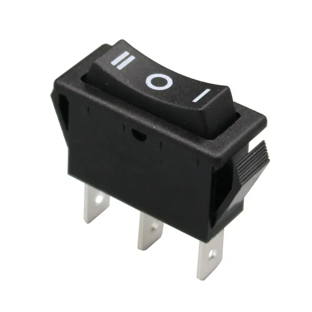 

2Pcs R1-160 Black 3Pin MOM-OFF-MOM 3Position Momentary Flat Rocker Switch SPDT