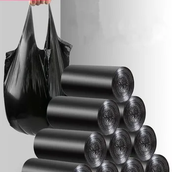 

Portable Garbage Bag 20 Bags 1 Roll Household Disposable Kitchen Large Classified Plastic Trash Bag Vest Type Kitchen Sink Trash