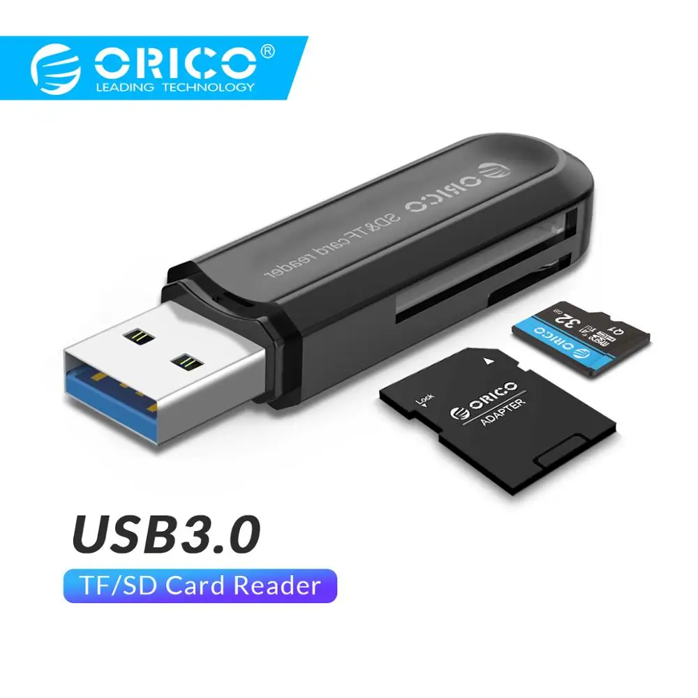 211.76руб. 26% СКИДКА|ORICO кардридер USB 3,0 SD/Micro SD TF карта памяти адаптер для Macbook Pro samsung Ноутбук USB3.0 кардридер SD кардридер-in Считыватели карт памяти from Компьютер и офис on AliExpress 