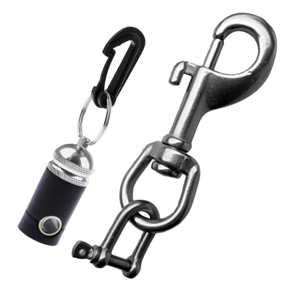Diving  Snap Clip Ring Shackle Camera Torch Holder Hose Keeper Retainer