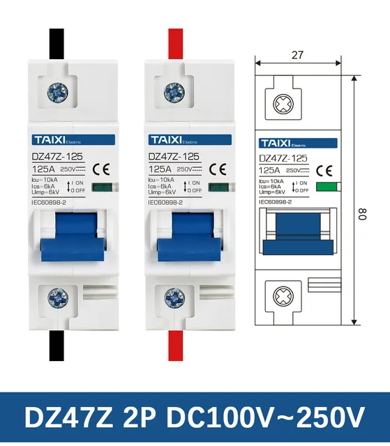 DZ47 Interrupteur d'air de voiture électrique et disjoncteur électrique -  TAIXI Electric