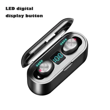 

Kuulee Blutooth5.0 Earphone Digital Display LED Breathing Light Binaural Call Headset Sport Music Headphone For Iphone Xiaomi