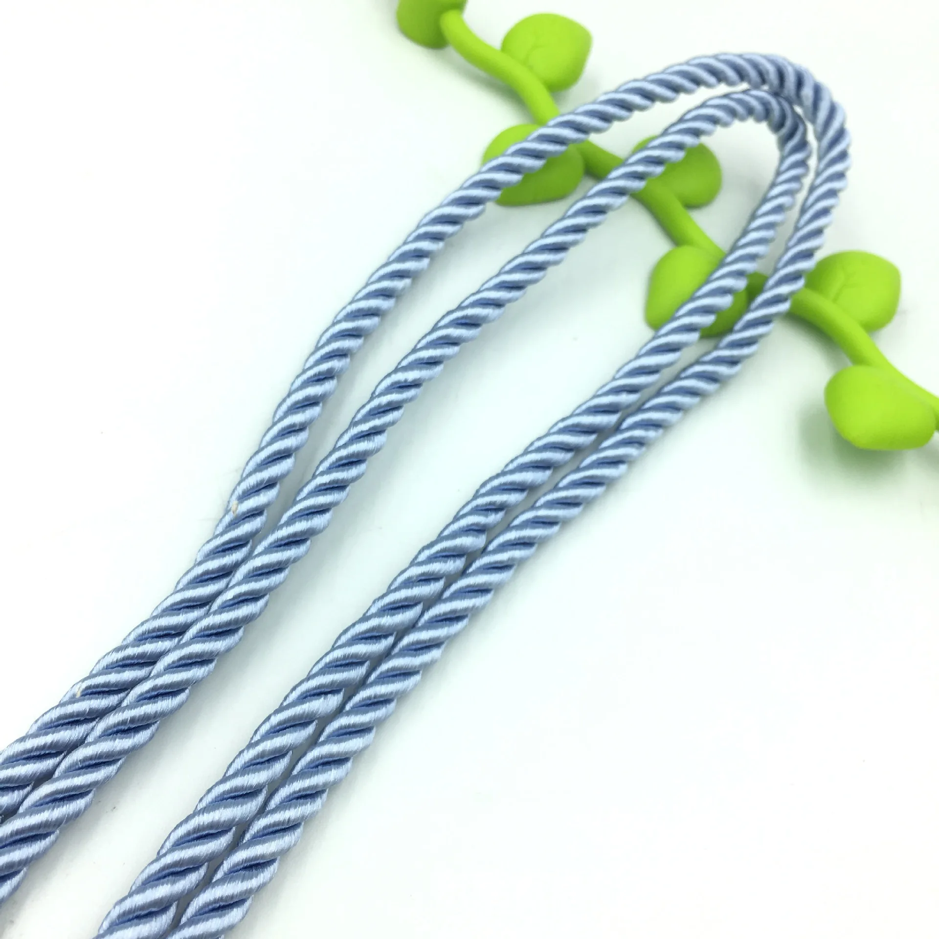 Nylon Cord 5mm 5 Yards 3 Shares Twisted Cotton Colorful DIY Craft Braided Decoration Rope Drawstring Belt Accessories JK