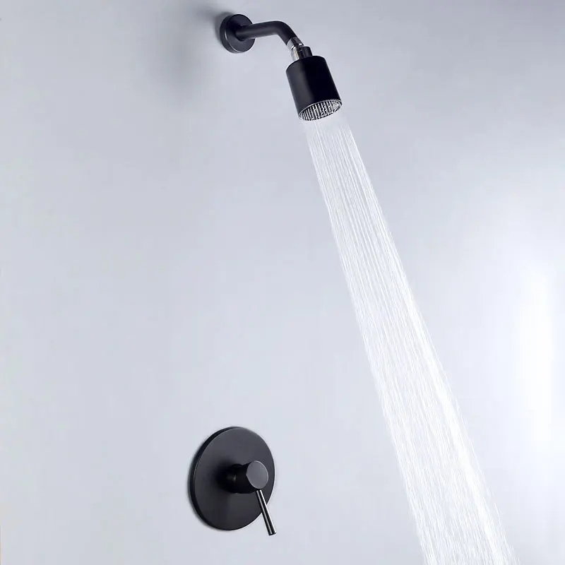 

Copper Wall-in Shower Set Hotel Bath Bathhouse Concealed Shower Nozzle Set AL1047A