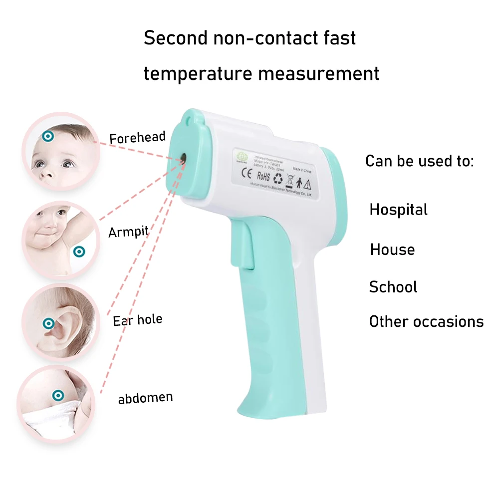 

Digital Forehead Thermometer Mutifuctional Infrared Body Thermometer Measurement Device