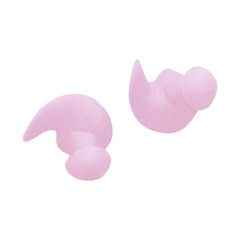 

1 Pair Waterproof Swimming Professional Silicone Swim Earplugs Soft Anti-Noise Ear Plug For Adult Children Swimmers Pink
