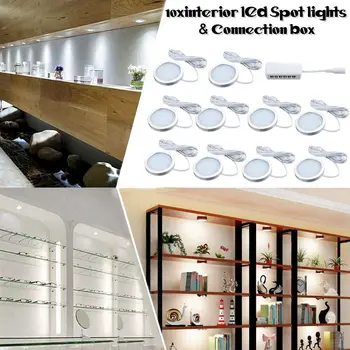 

10x 12V Interior LED Book Spot Light Reading Lamp Night Light wall lamp For Camper Van Home stairs study