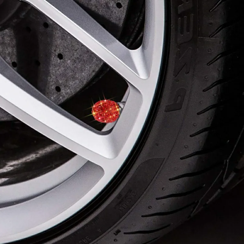 4 шт шток клапана шины автомобиля крышка s Bling Deluxe Авто Кристалл алмаз аксессуары автомобильные шины/колеса украшения универсальные клапаны Крышка