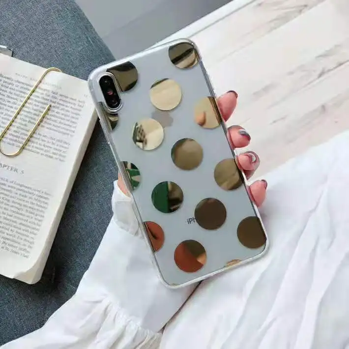 Милый прозрачный ТПУ чехол для телефона Gimfun с волнистыми точками IPhone 11 pro max Xs Xr 6 7 8