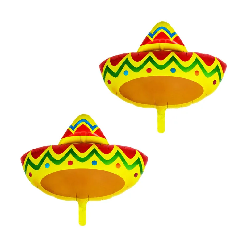 

Мексиканская красочная шляпа, шарик из алюминиевой фольги, день рождения, праздник, праздник, украшение для праздника, товары для вечеринок