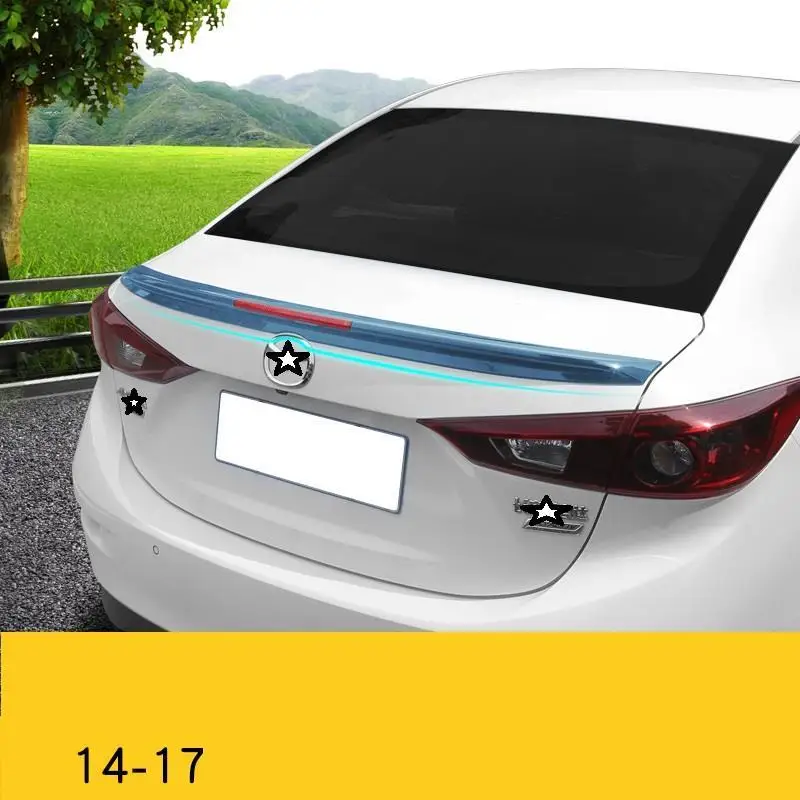 Декоративные наружные автомобильные модифицированные молдинги Automovil модернизированные аксессуары части Спойлеры крыльев 14 15 16 17 для Mazda Axela