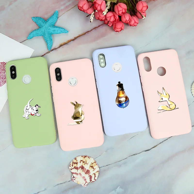 Для Xiao mi Red 7 Чехол красный Note 8 Pro для телефона силиконовый A2 Lite Capa 6A 7A 5 6 задняя