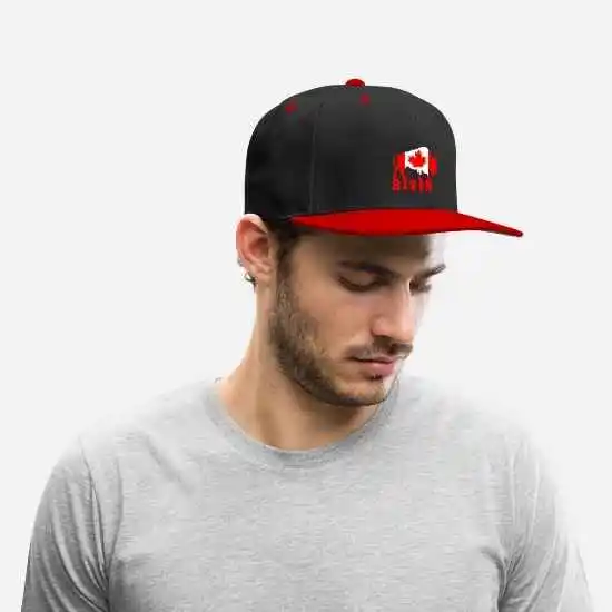 Canada Bison / Gift Canada North America Buffalo Embroidered Customized Emblem Badge Country Unisex Adjustable Snapback hat