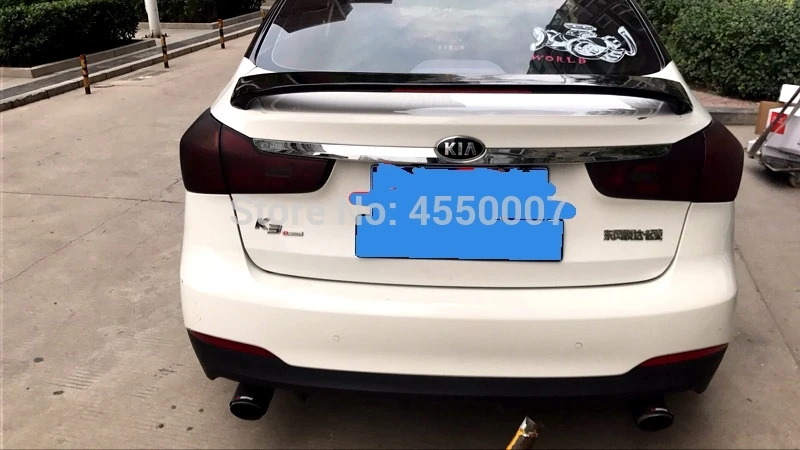 Для Kia K3 2011 2012 2013 спойлер высокого качества ABS Материал заднее крыло автомобиля Спойлер для Kia K3 спойлер