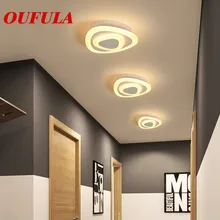 OULALA – plafonnier moderne rond Simple et à la mode, décoration pour couloir d'entrée, porche, balcon, toilettes