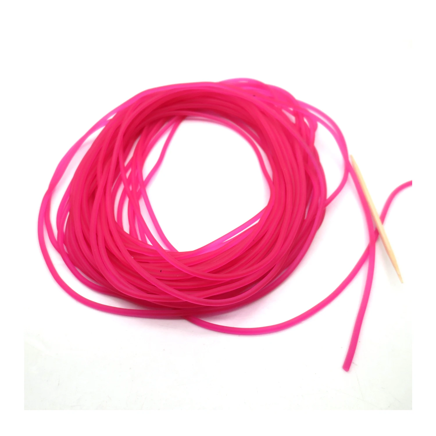Rubber Fishing Line 1.6mm solid elastic 10m traditional level round elastic rope tied fish fishing line fishing rope
