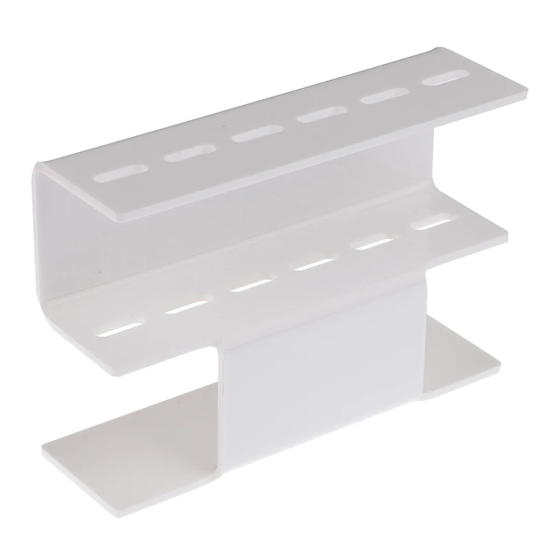 Acrylic 6 Holes Eyelash Tweezers Storage Rack Eyelash Lash Extension Tools Holder Stand Organizer Nail Beauty Tools Shelf - Цвет: Белый