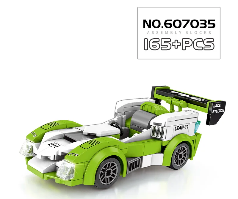 Блоки sembo Diamond Car GTR совместимы с Technic speed Voiture Ford Mustang Строительные кирпичи развивающие игрушки подарки на день рождения для мальчиков - Цвет: 607035
