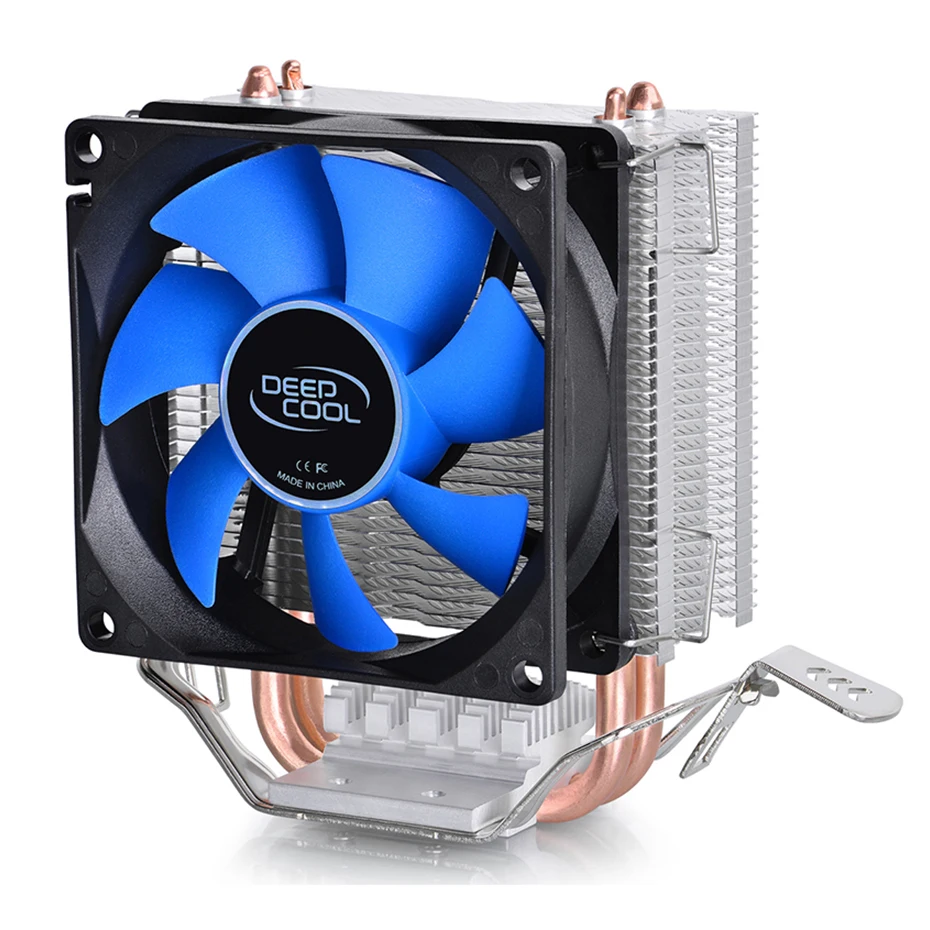 Кулер для процессора DEEPCOOL ICE EDGE MINI с 2 тепловыми трубками 80 мм тихий вентилятор intel