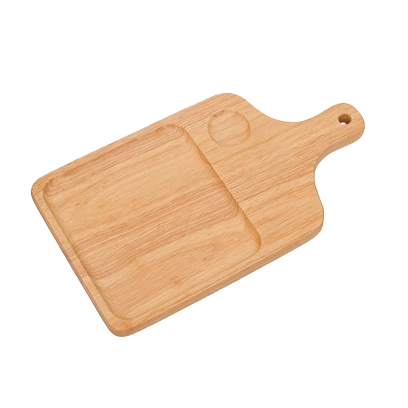 

Natural Rectangle Wood Plate Multifunction Sushi Fruit Plate Serving Tray Wooden Kitchen Plate