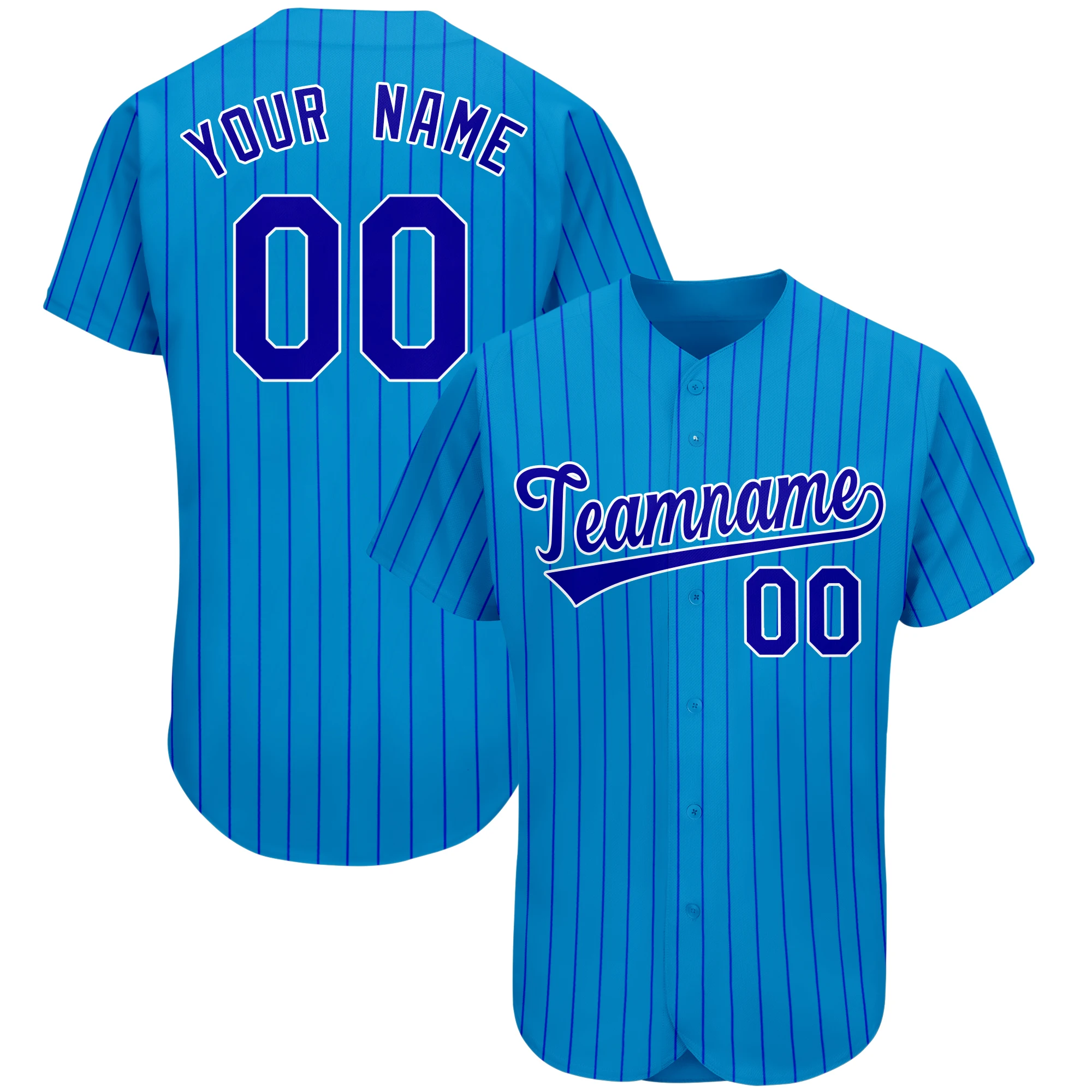 Baseball Jerseys Personalized Design Your Name/Number Striped Printed Shirts Softball Training Uniforms Men/Women/Youth