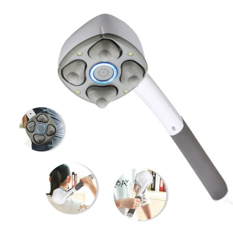 

Electric Handheld Massager 4D Machine Full Body Neck Vertebra Back Muscle Relax Vibrating Deep Tissue Massage Health Care
