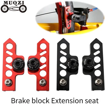 

MUQZI plegable bicicleta extender asiento de freno cajón tipo C Freno de freno bloque de cuero Road Bike Dead Fly bicicleta