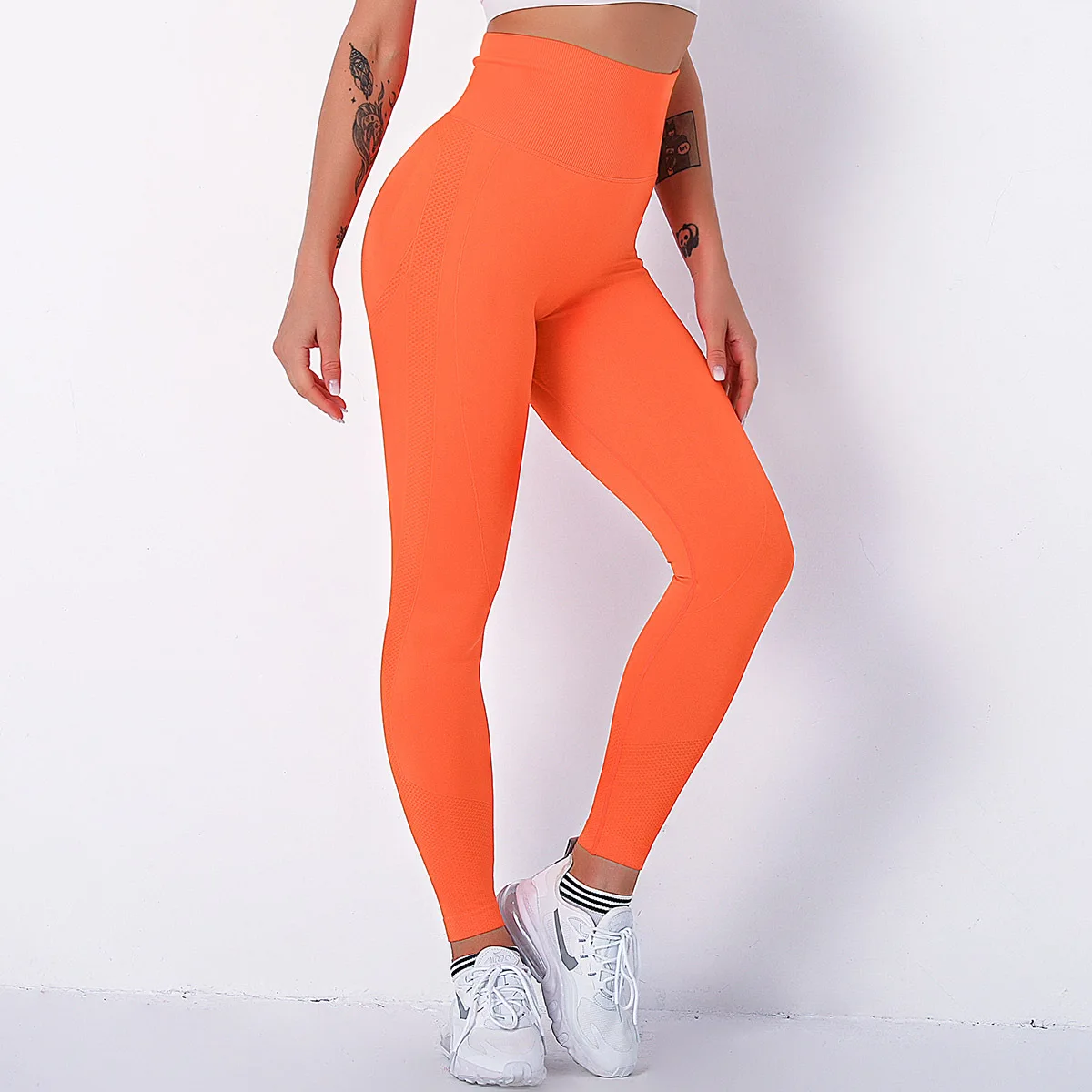 High Waist Seamless Yoga Pants Bubble Butt Push Up Sport Leggings Gym Fitness Compression Tights Workout Running Trousers