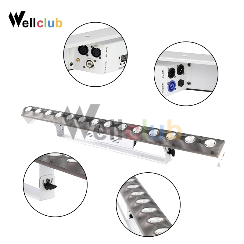 8pcs14*3 Вт светодиодный настенный светильник бар Dj сценический светильник ing индивидуальный контроль луч эффект DJ пиксельный светильник ing для ландшафта и церкви