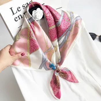 

YHFJ9090OHS New Fashion Generous Spring and Autumn Winter Accessories 100% Silk Shawl Women Scarf