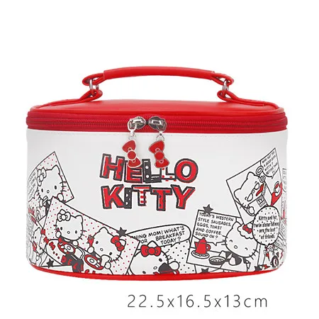 HELLO KITTY, косметичка, модная, многофункциональная, ПУ материал, для путешествий, для хранения, косметичка, для мужчин и женщин, портативная, водонепроницаемая сумка - Цвет: Style two