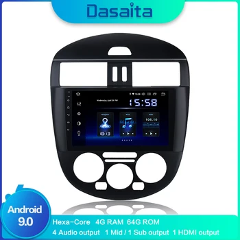 

9" Car 1 Din Radio Android 9.0 for Nissan Tiida 2011 2012 2013 2014 Bluetooth GPS Navigation MP3 64G 1080P Video