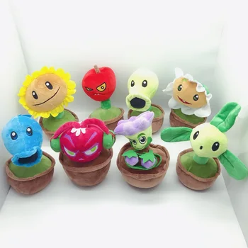 

NEW Plants vs Zombies Plush Stuffed Toys 20cm Plants vs Zombies PVZ Flower Pot Plants Plush Toy Doll Gifts for Kids Children