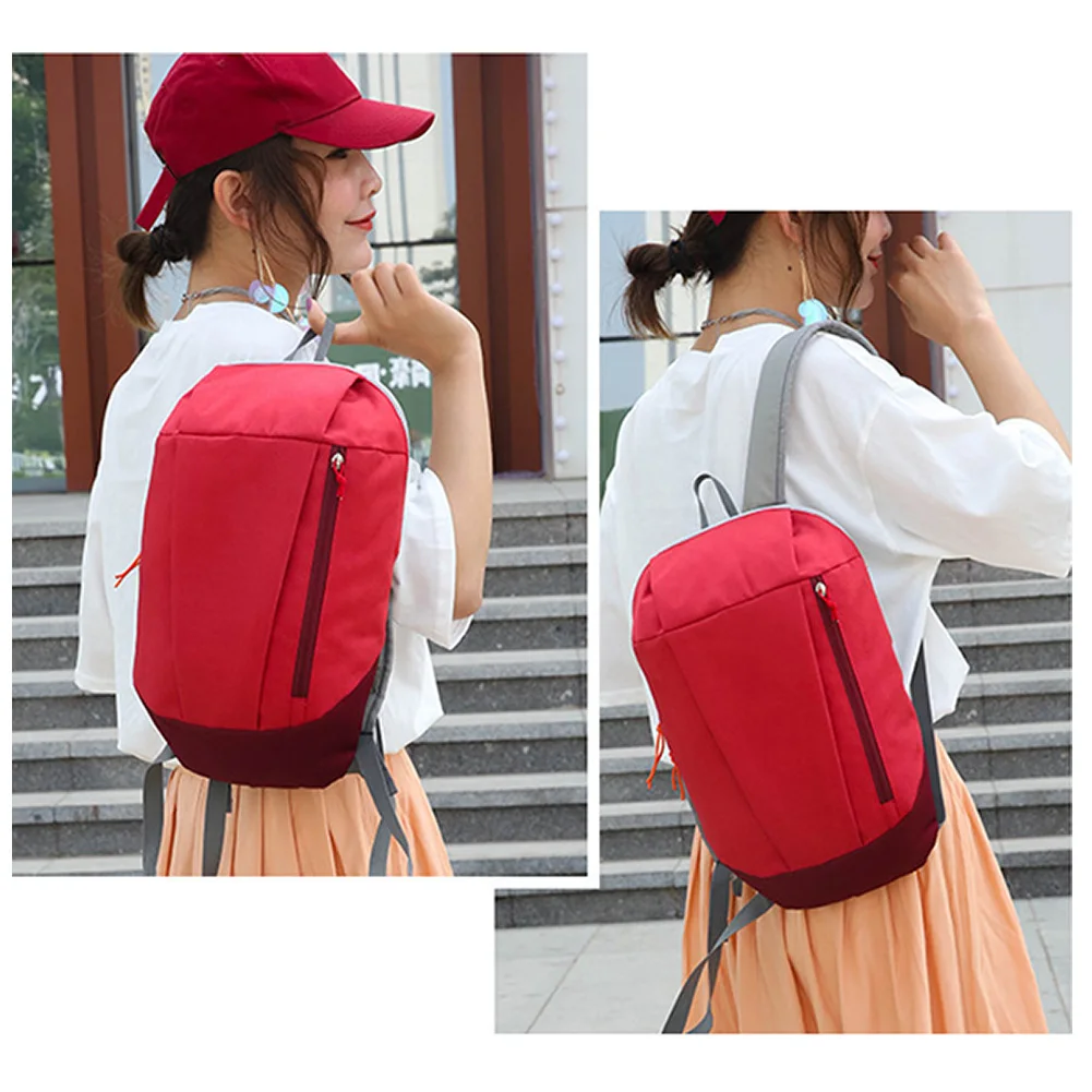 10L Sports Backpack Multifunction Adjustable Strap Outdoor Camping Zipper Closure Travel Hiking Waterproof Bags