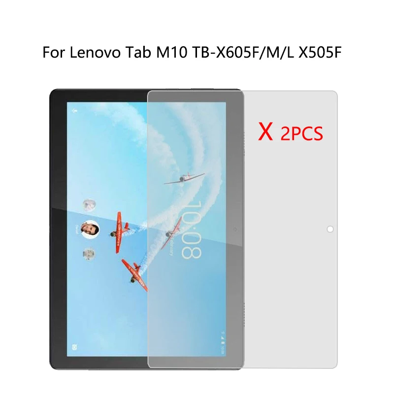 

2x 9H HD Tempered Glass Screen Protector for Lenovo Tab M10 TB-X605F X605L X505F Tablet PC
