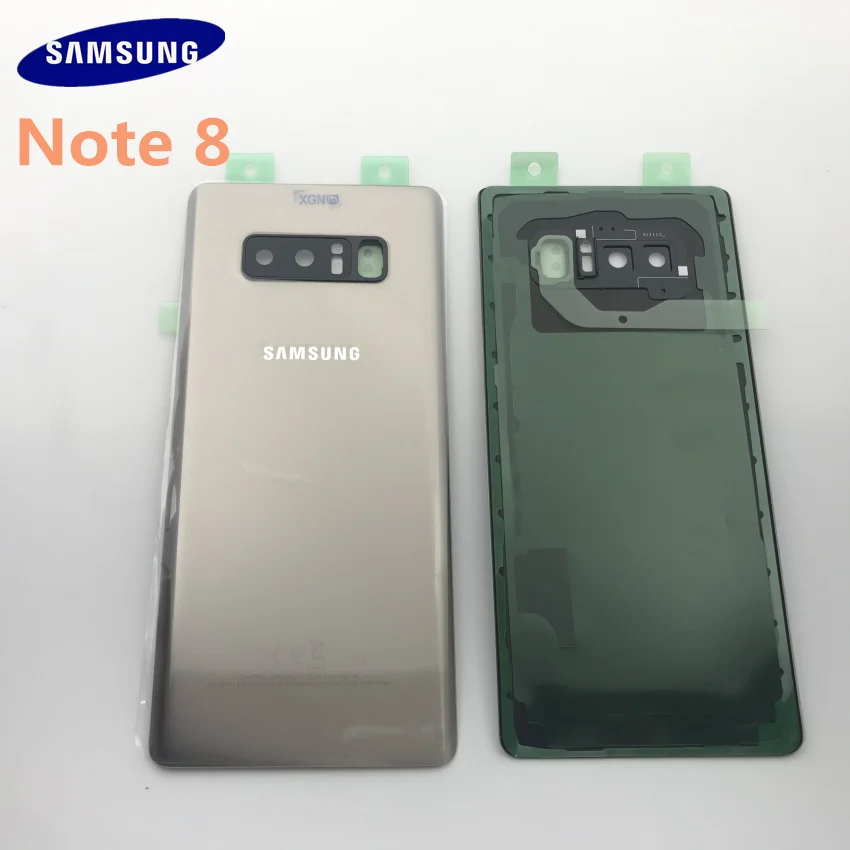 samsung Galaxy NOTE 8, N950, N950F, Задняя стеклянная крышка, задняя крышка, крышка для батареи, дверь с объективом камеры+ Переднее стекло с сенсорным экраном