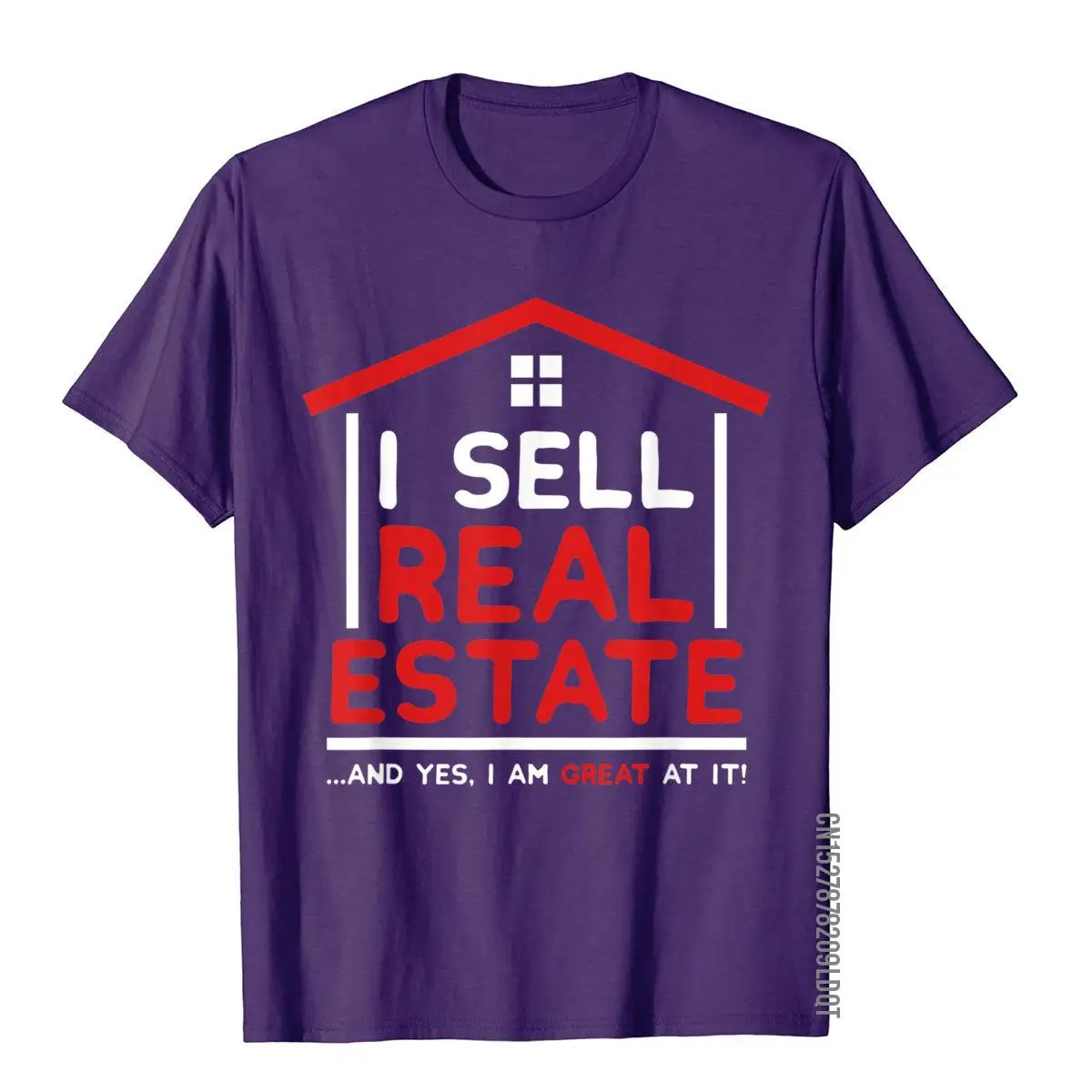 I Sell Real Estate Funny Realtor Quote Agent Broker Investor T-Shirt__B13893purple