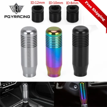 

Free Shipping Universal aluminum Gear Shift Knob Shift Knob for Honda Acura M10x1.5 Black,Neo Chrome,Titanium PQY-GSK05