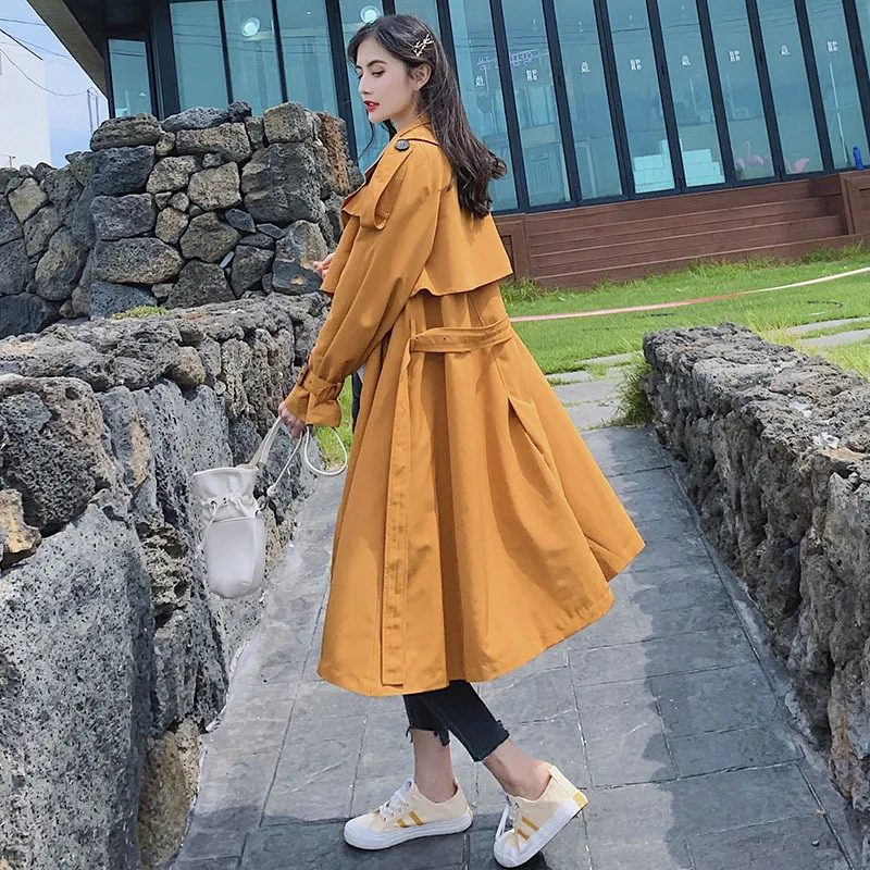

Photo Shoot Trench Coat Women's Mid-length Spring And Autumn New Style Popular Korean-style Loose-Fit Versatile Students Short-h