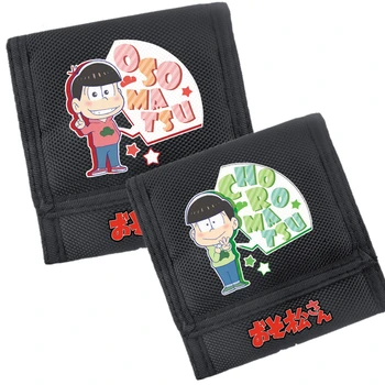 

Japanese Anime Osomatsu-san Printing Unisex Short Wallet 900D Nylon Coin Purse Money Bag Small Men Wallet Cheap Gift Card Holder