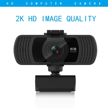 

Webcam 2K Auto Focus USB Full HD Web Camera with Microphone Cam for Mac Laptop Computer Video Live Streaming